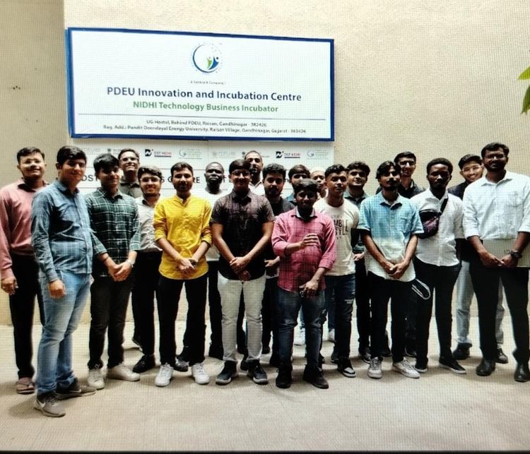 PDEU Engineering Internship Students Visit 